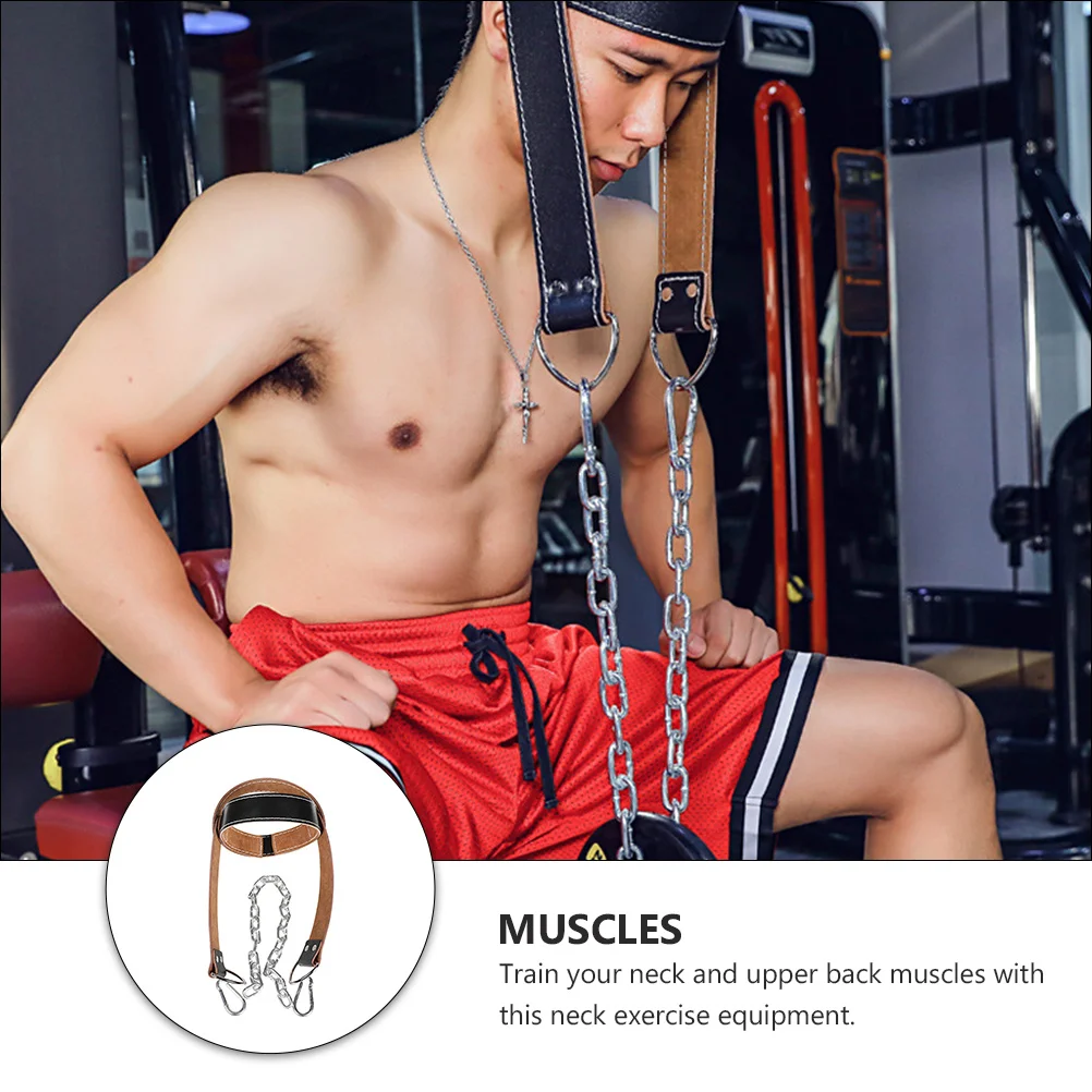 

Head and Neck Trainer Black Weight Shoulder Trainer Neck Builder Resistance Strength Training Harness Fitness Equipment