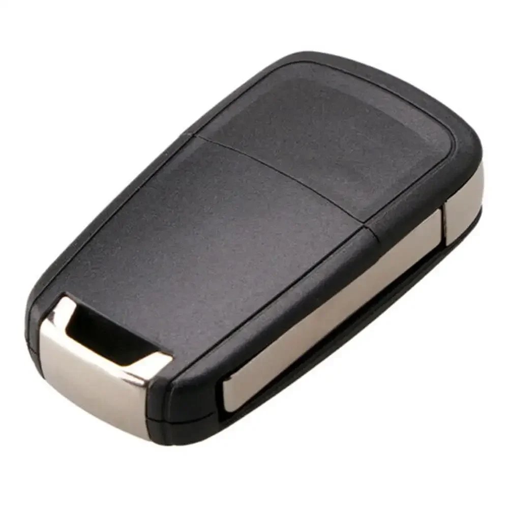 

Fob Cover Car Key Shell Remote 4 Button Black Flip Folding Key Replacement Car Interior Accessories High Quality