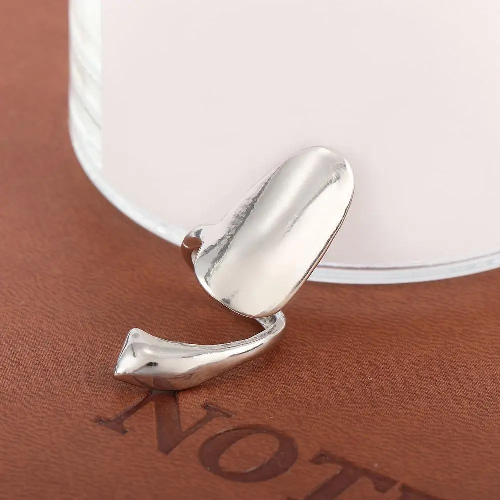 False Alloy Gold Metal Nail Finger Women Silver Fashion Rings