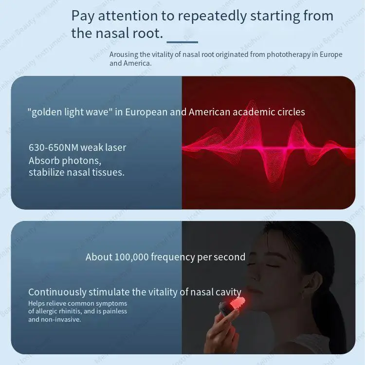 【 Red Light Therapy · Relieve Nasal Congestion · Portable Design 】 Deep Cleaning