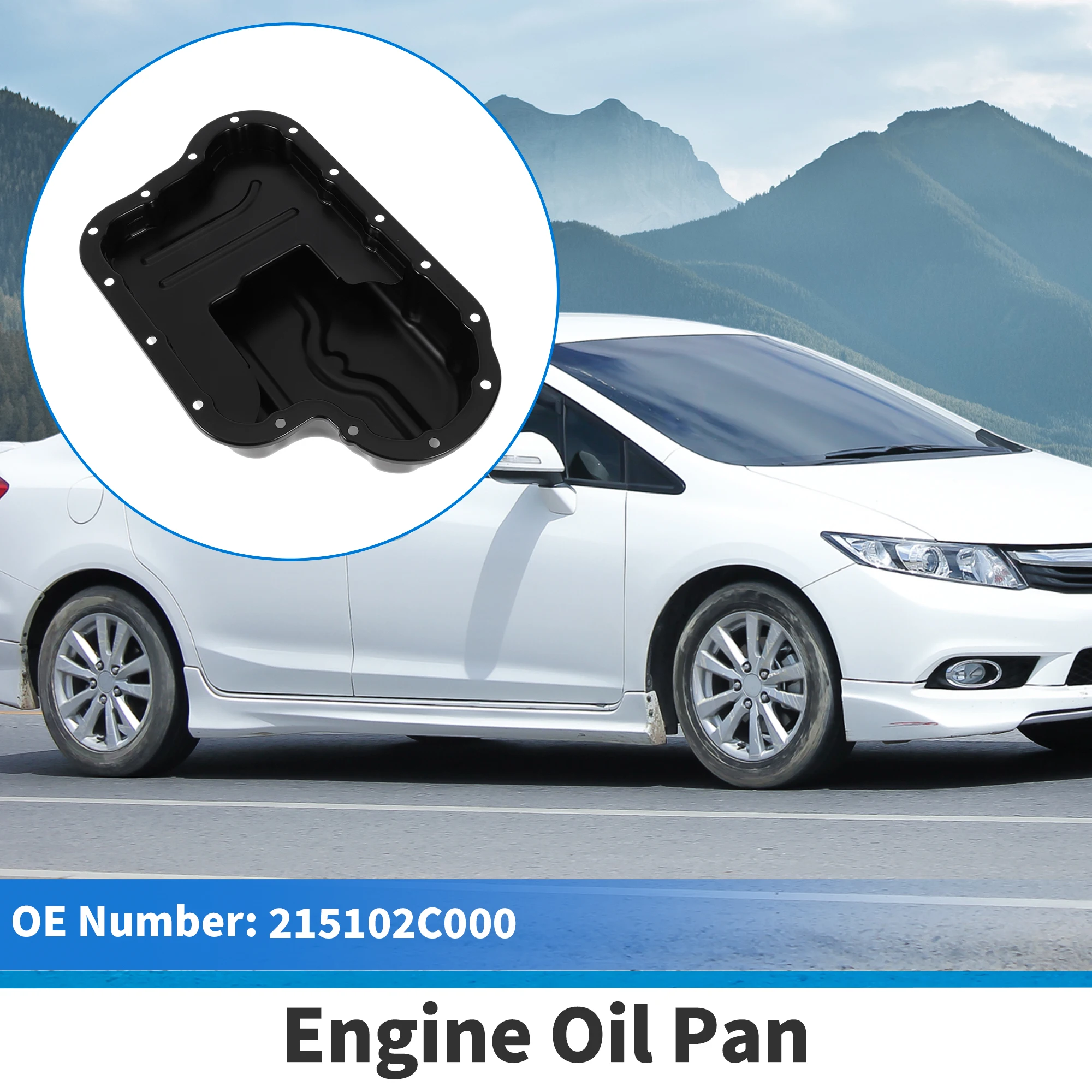 

Motoforti 1 шт. No 215102C000 Масляный поддон двигателя для Hyundai Genesis Coupe Iron Black