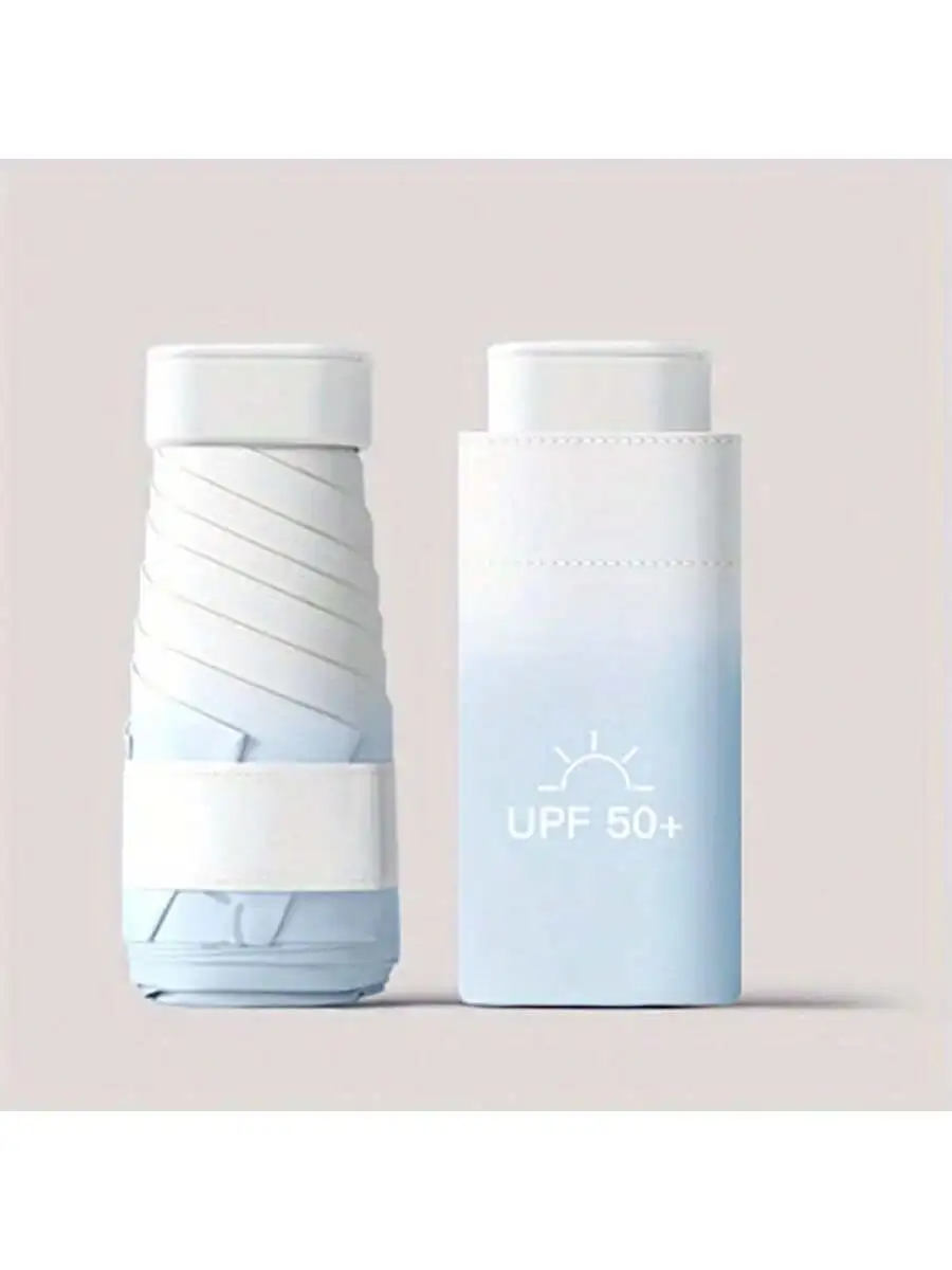 

Мини-солнцезащитный 6, складной зонт, солнцезащитный крем, УФ-виниловый маленький солнечный и дождливый зонт для женщин и мужчин, карманный цветной солнцезащитный козырек