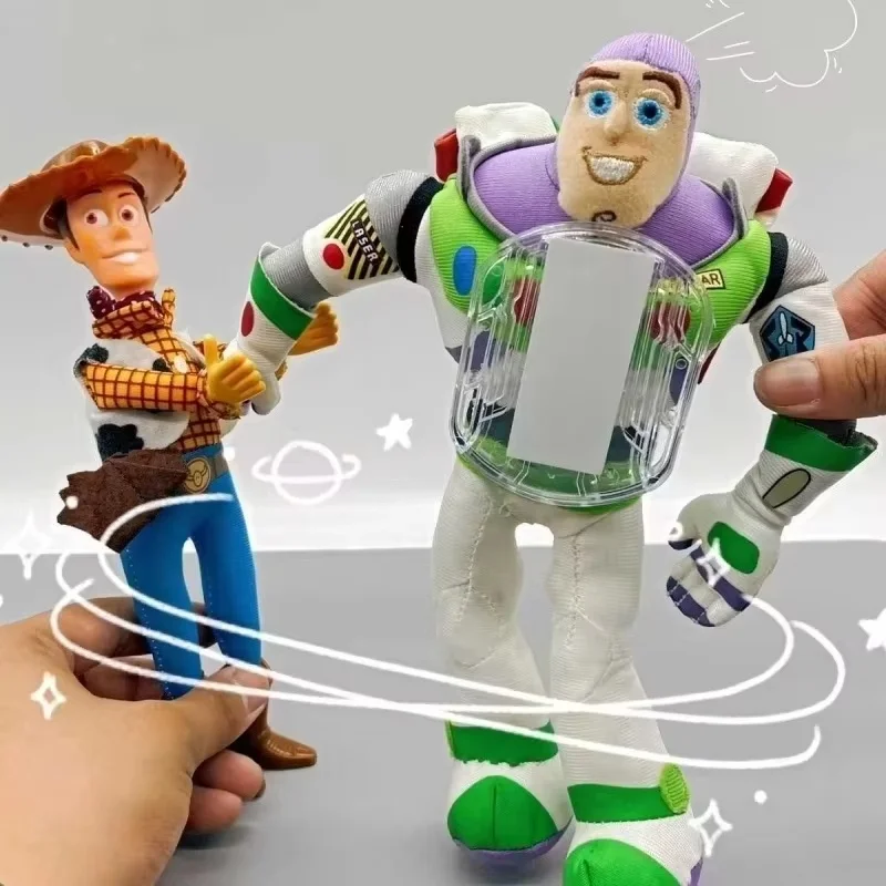 Hot 45cm Toy Story Sherif Woody Buzz Lightyear Car Dolls Toys Outside Hang Toys Cute Auto Accessories Car Decoration Dolls Gifts