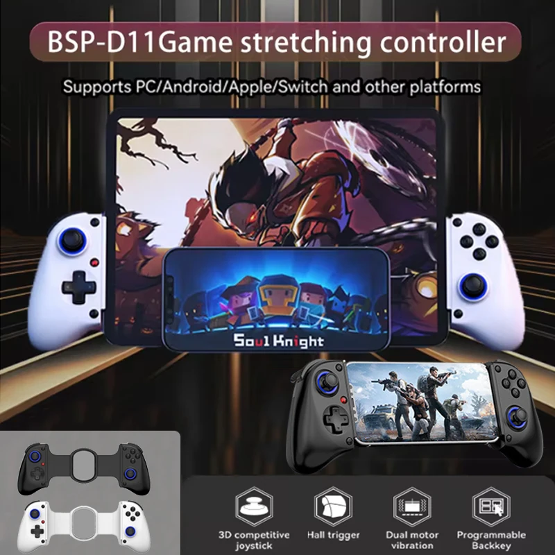 BSP-D11 Stretching Wireless Game Controller For SWITCH/Android/Apple IOS Tablet For PS3/PS4/XBOX Gamepad Streaming