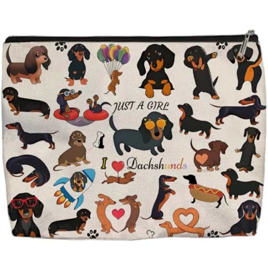 

Makeup Bag for Women - Lightweight Travel Pouch with Lining, High-definition, Double-Sided Printed, Funny Gift Bags for Birthda