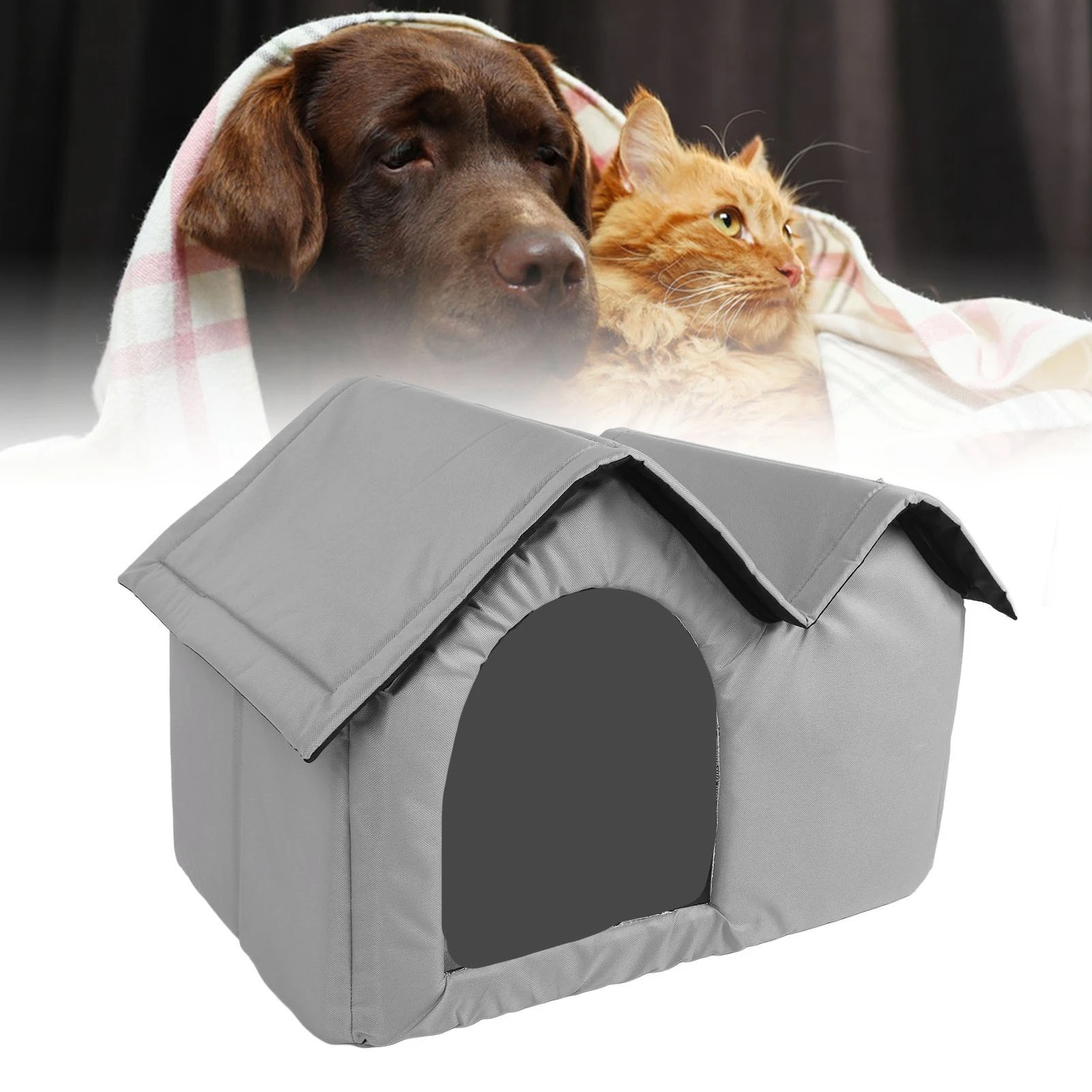 Cat Cooling House Long Lasting Cooling Oxford Cloth Bite Resistant Summer Pet Cooling House for Cat Dog Large