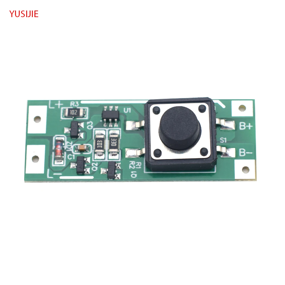 YUSIJIE-324 DIY flash LED module bicycle LED light flashlight PCBA 3-12V voltage LED control board button switch