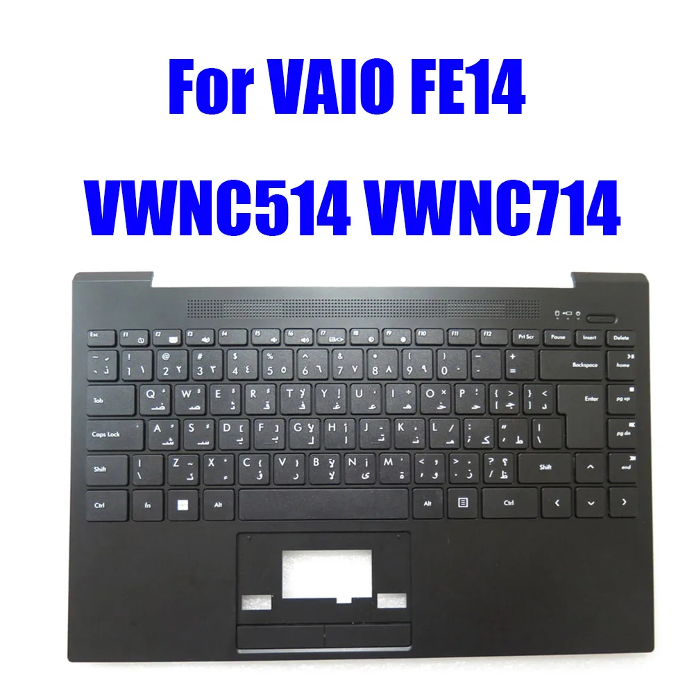 

Laptop Palmrest For VAIO FE14 VWNC514 VWNC714 Black With Arabia AR Keyboard Upper Case