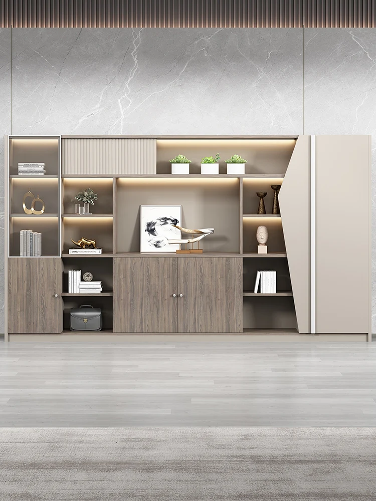 

Office furniture office floor bookcase boss file cabinet Simple modern bookcase high cabinet office cabinet archive cabinet