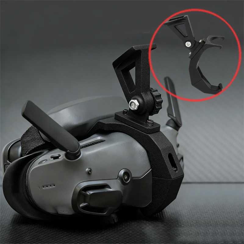 1Set For DJI Goggles 3/2 Tactical Helmet Mount Hands-Free Operation Tool PETG 3D Printed FGM Bracket Compatible with Dump Truck