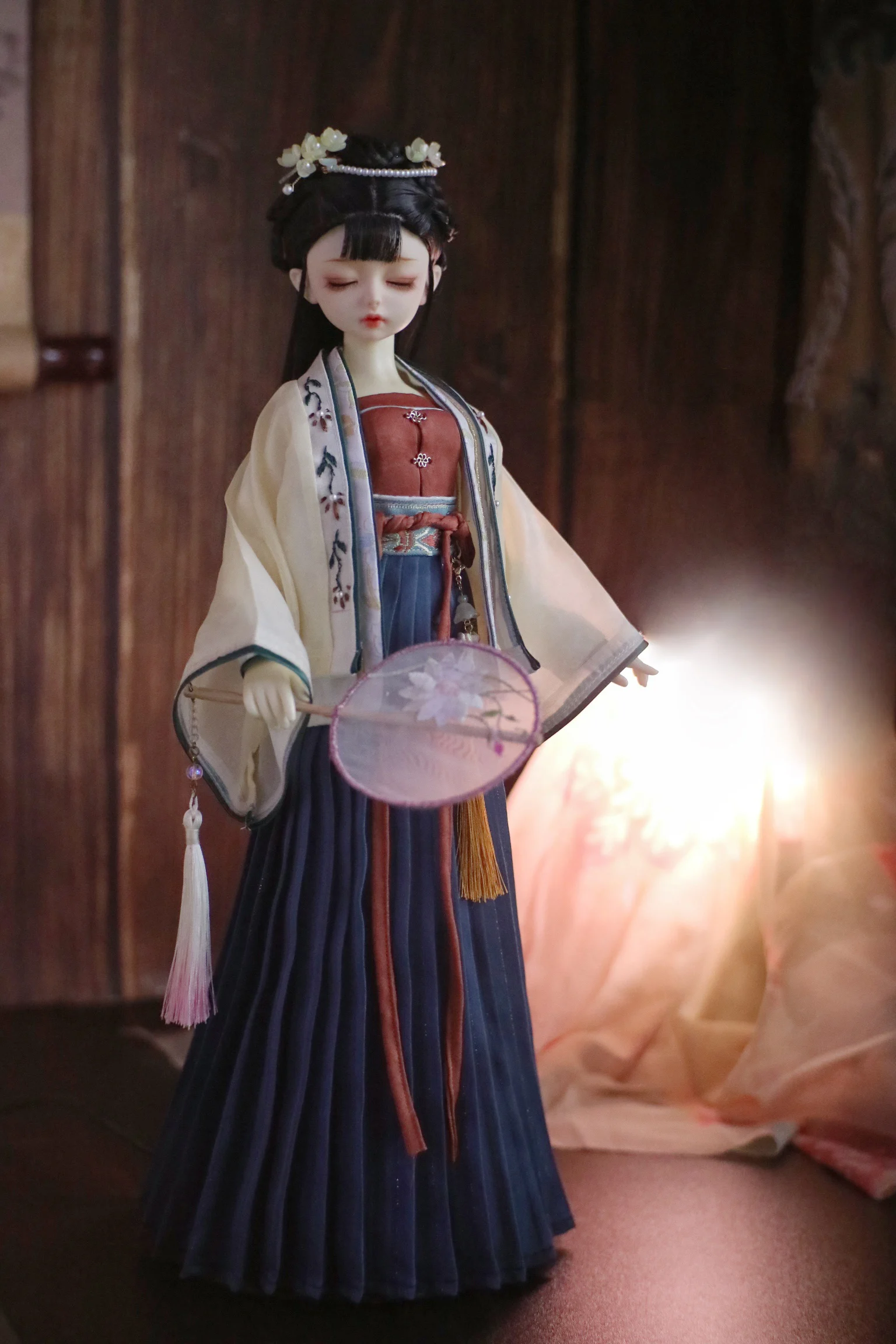 1/4 1/3 Scale BJD Ancient Costume Fairy Dress Chinese Hanfu Outfit Suit For BJD/SD MSD SD13 Big Girl Doll Accessories C1831