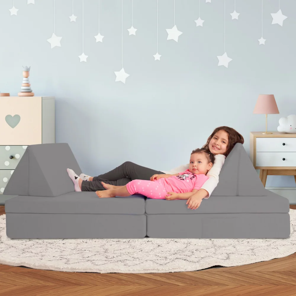 

Imaginarium Kids and Toddler Play Couch, Dark Gray