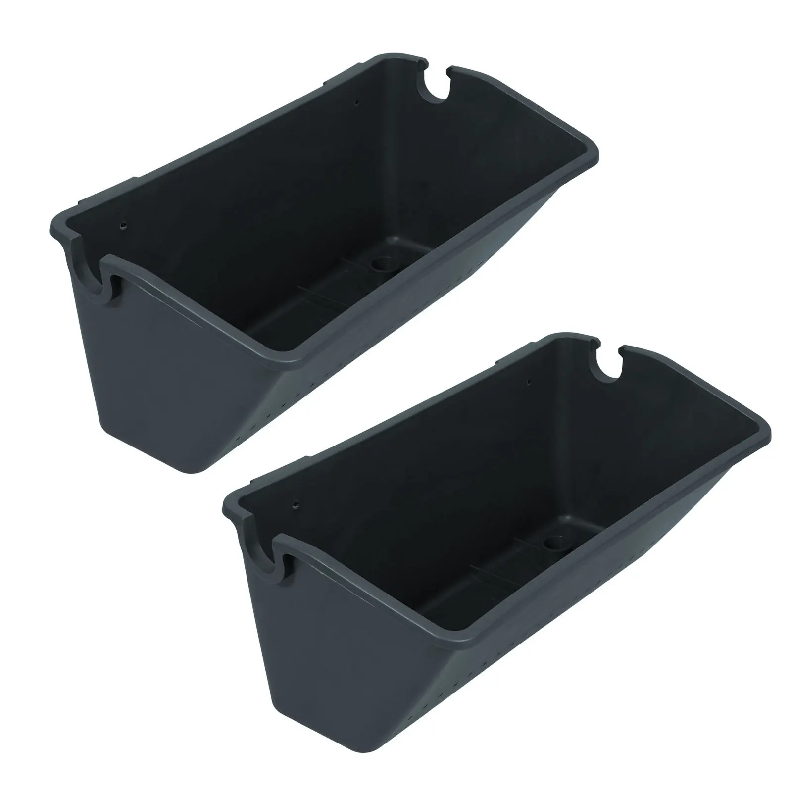 

2Pcs Wall Planter Vertical Outdoor PP Material Stable Buckle Drainage Design for Garden Balcony Hall Mall Living Background