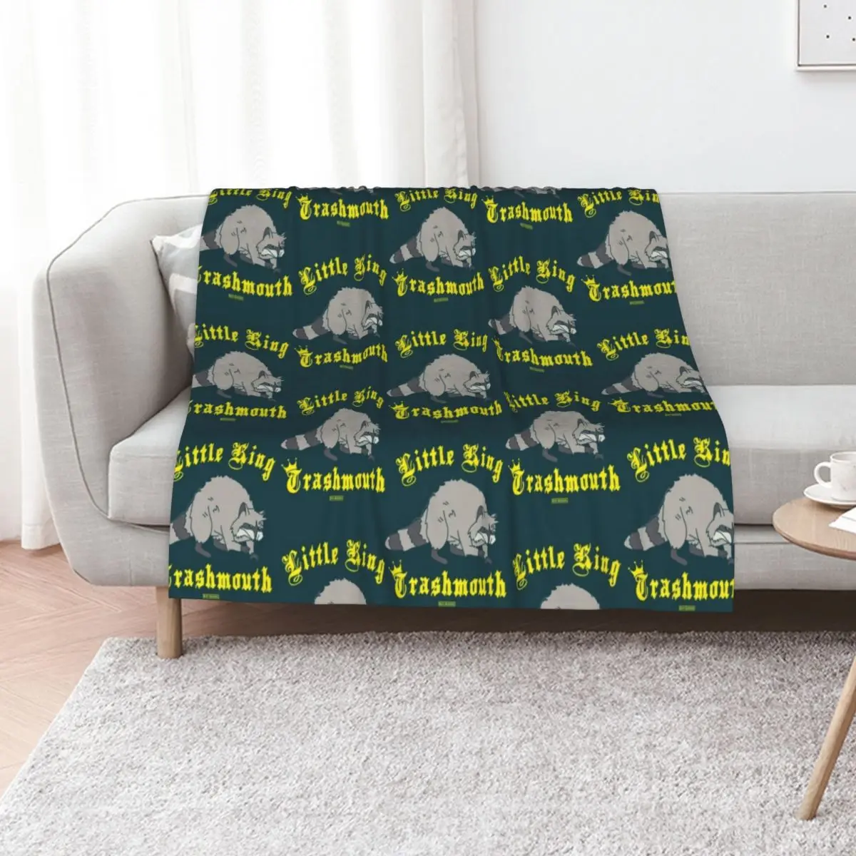 B0b_s.Burgers Little King Trashmouth Premium Throw Blanket Large Luxury Throw Thin Moving Comforter heavy to sleep Blankets