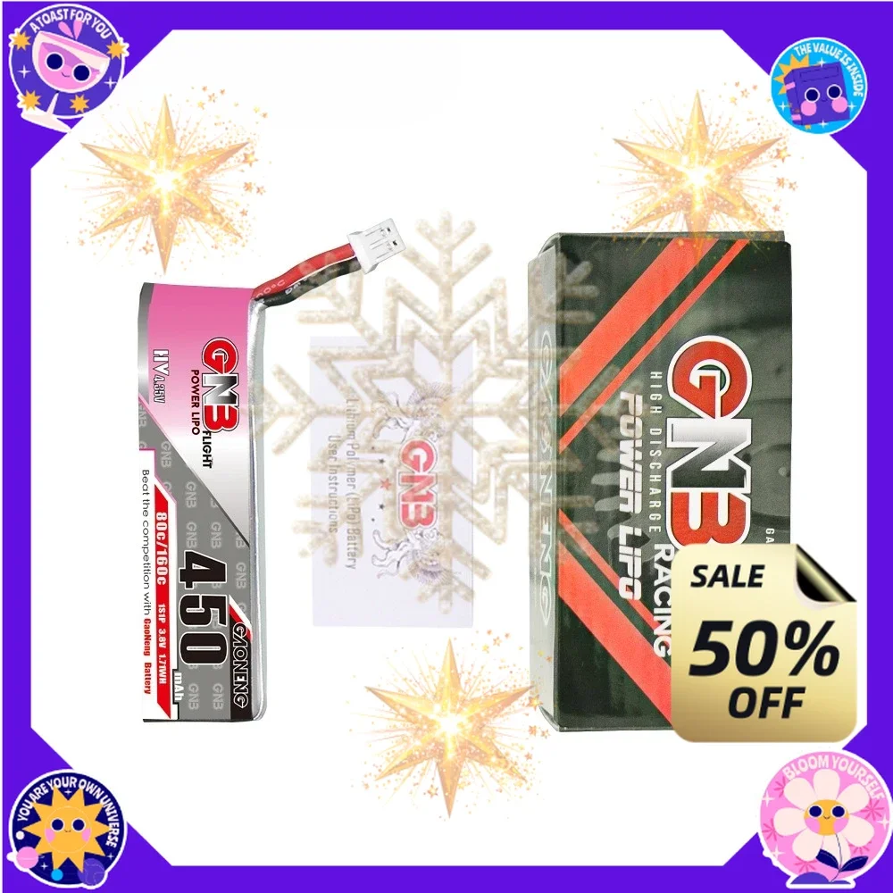 SWZY 5PCS/10PCS 450mAh 1S 3.8V 80C HV Lipo Battery for HV Silver Swallow for TinyHawk S II Lithium Battery