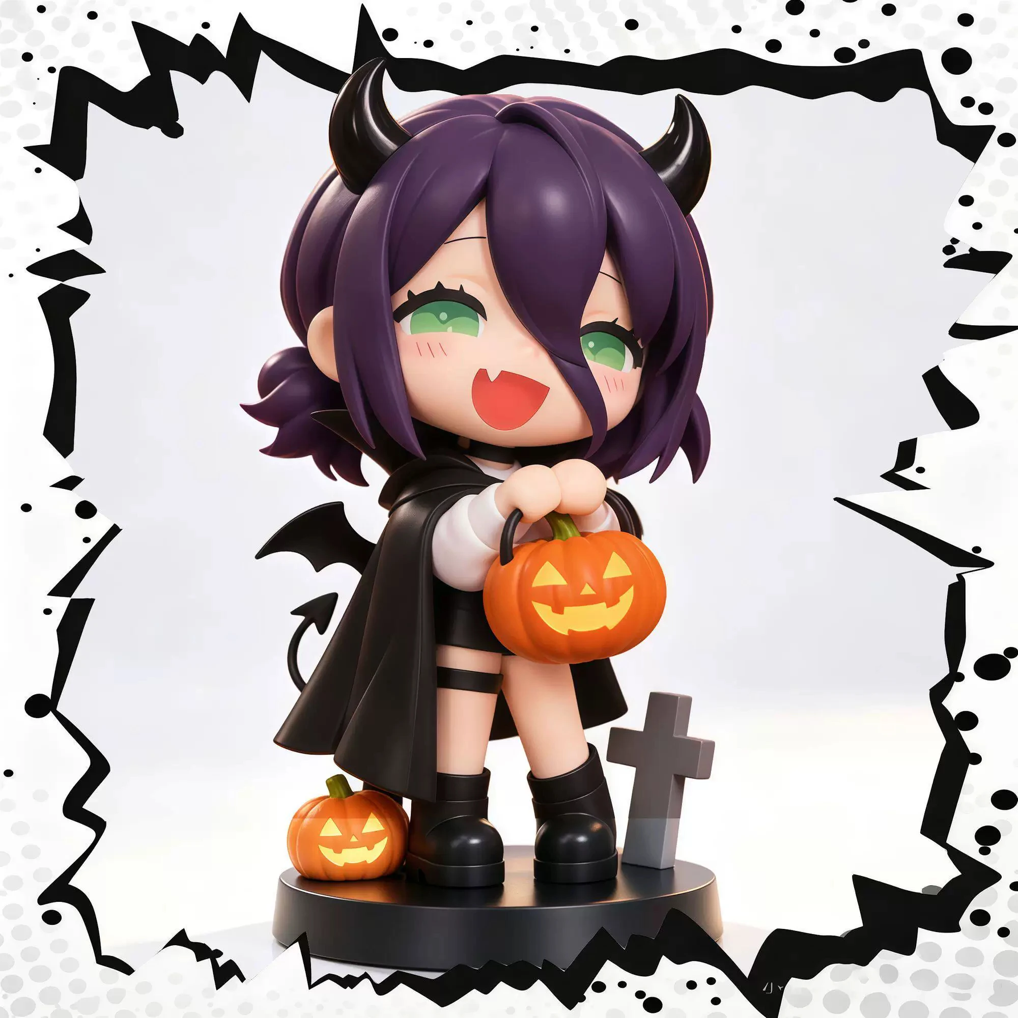 Halloween Lacey Chainsaw Man Single Devil Collection Trendy Play Figure Model Ornament Surrounding
