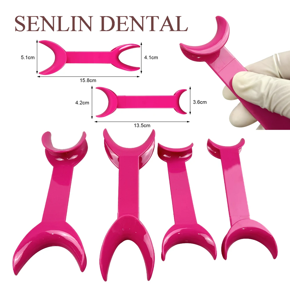 

2-Piece Colorful Dental T-Shaped Oral Cheek and Lip Retractor Intraoral Orthodontic Mouth Opener Reusable Clinic Consumable