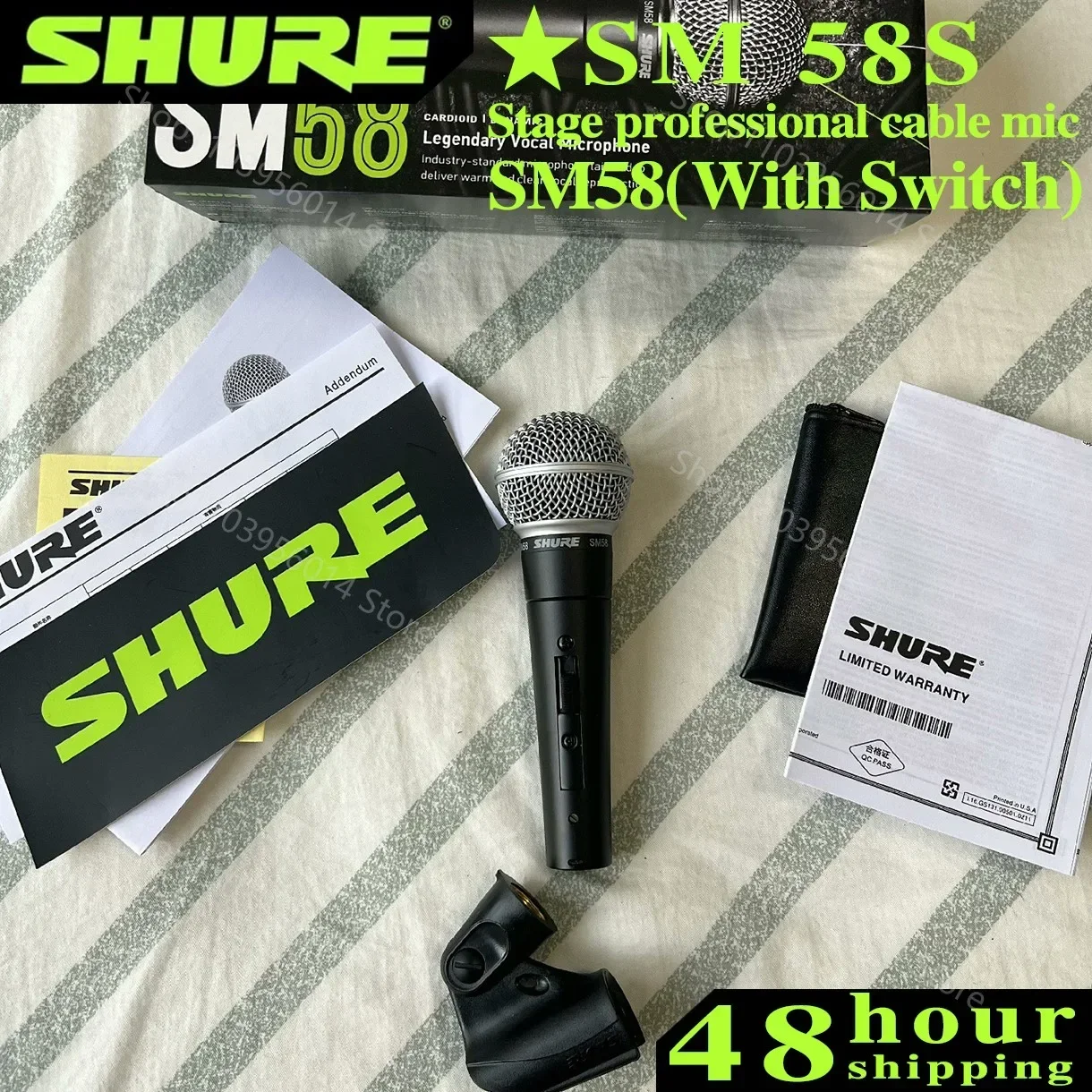 Original Shure SM58 Legendary Wired Vocal Dynamic Microphone High Quality Professional DJ Cardioid Mic Karaoke KTV Show Live