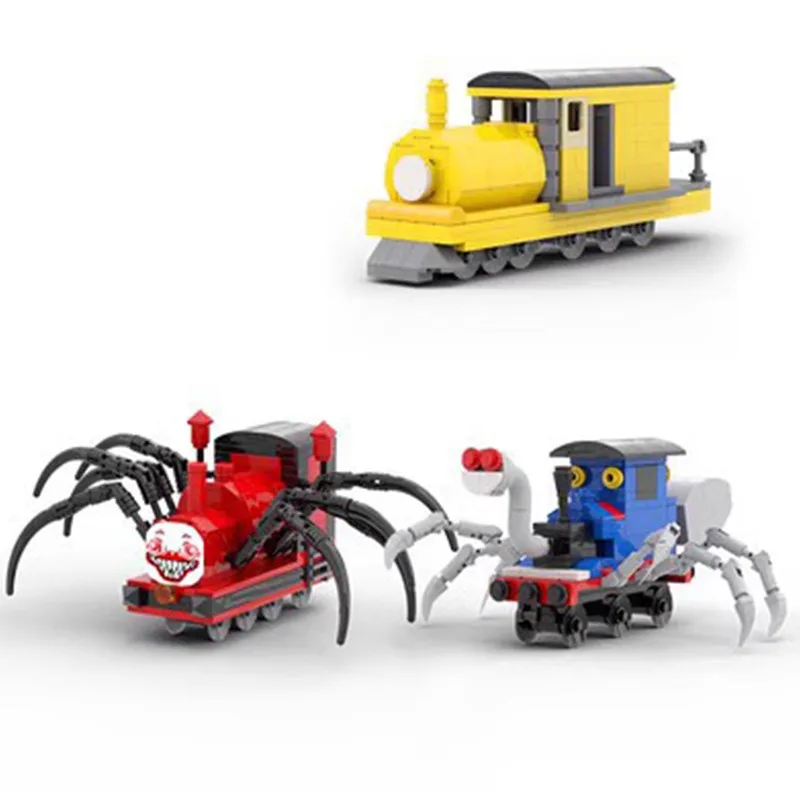 Hot Choo-Chooed Charlesed Building Blocks Horrors Game Spider Train Figures Monster Bricks Toys For Kids Birthday Assembly Gifts