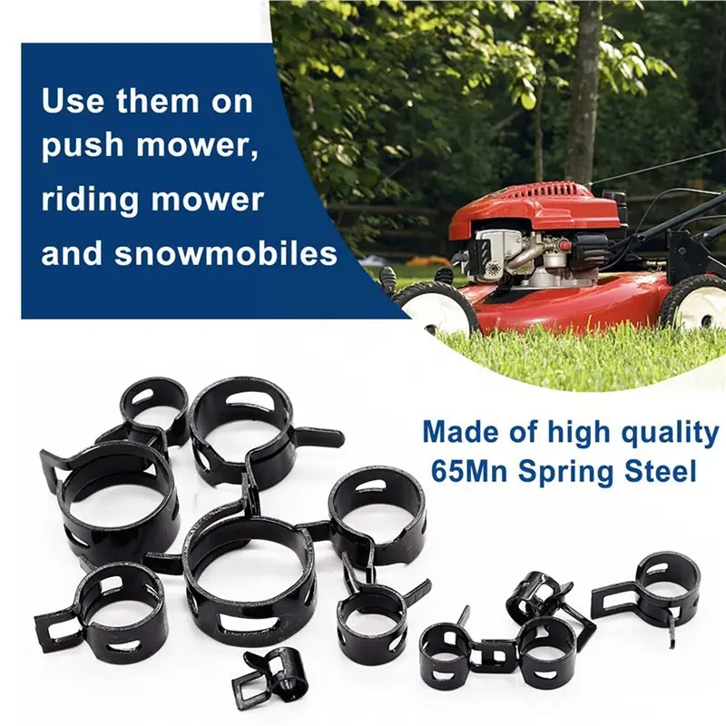 A93E-240Pcs Spring Band Hose Clamps Assortment Kits Silicone Vacuum Hose Pipe Clamp 7Mm 9Mm 10Mm 11Mm 14Mm 15Mm 16Mm 18Mm