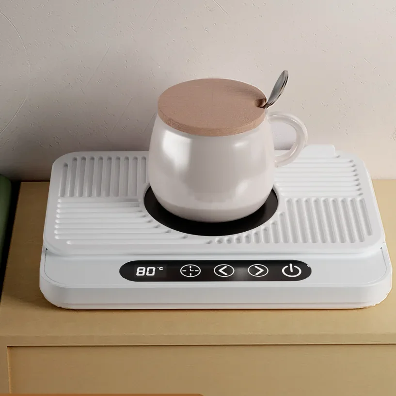 50W Mug Warmer Cup Heater Electric Hot Plate 9 Gear Temperature Warmer Coaster Heating Lunch Box Milk Coffee Home Office 220V