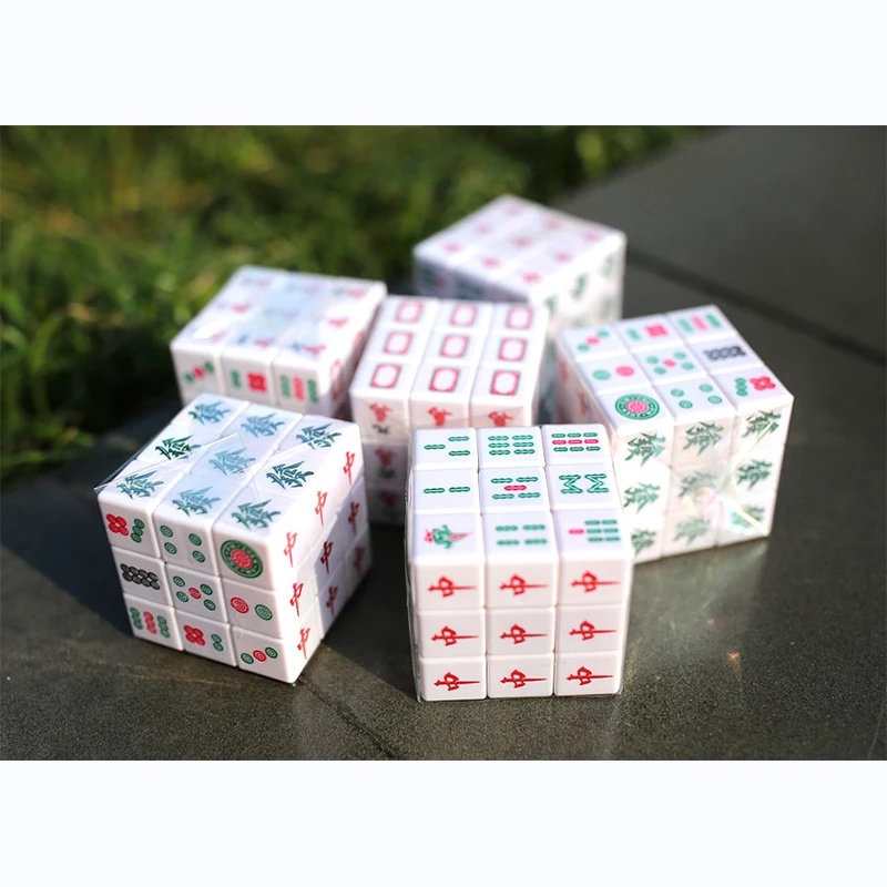 Cubos mágicos de velocidad Mahjong, rompecabezas, cubo educativo mágico, juguetes educativos para niños y adultos, cubo Digital, rompecabezas, 3x3x3