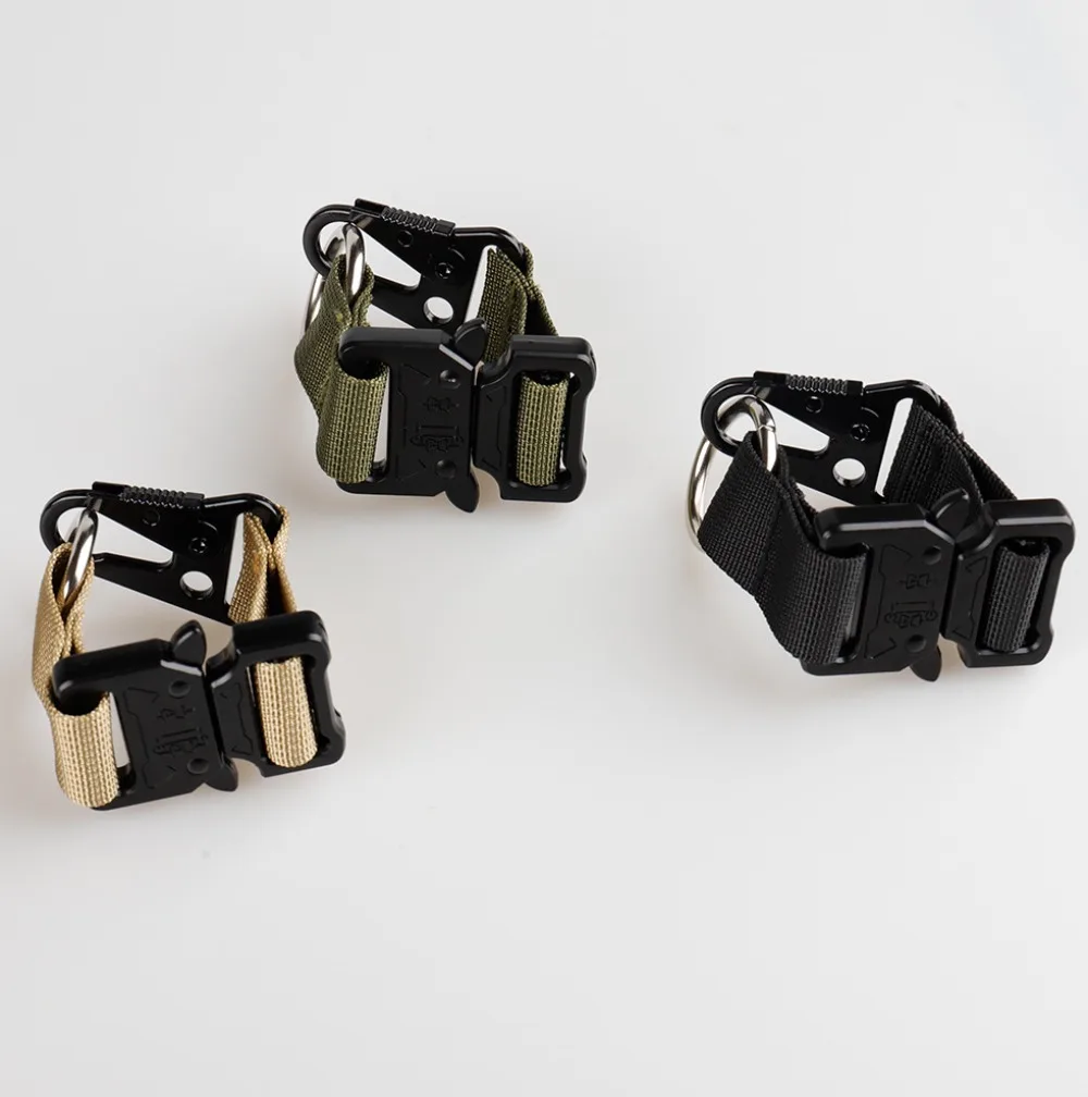 Tactical Backpack Hook Keychain Clips Carabiner Belts Key Chain Loop Double-Split Quick Release Hanging Buckle Outdoor Camping