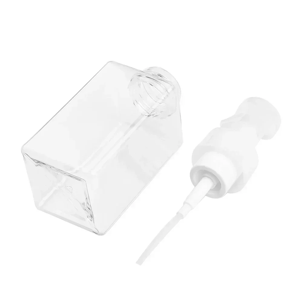 450ml Soap Foam Foaming Pump Empty Square Bottle Plastic Travel Portable Soap Dispensers  Sample Package Empty Bottle Reusable