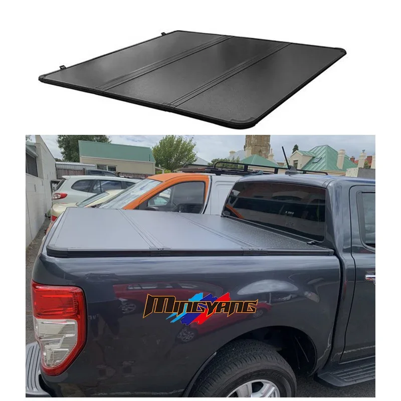 Hot selling Aluminum Hard Trifold Cover tonneau cover pickup bed  2012-2023 for Ford Ranger