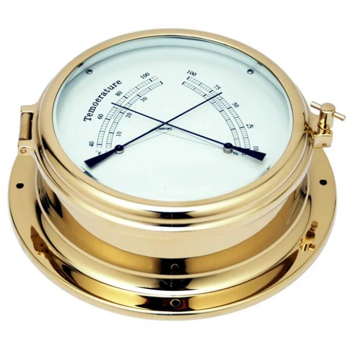 brass nautical bimetal Thermometer Hygrometer Comfortmeter temperature humility for marine ship boat yacht vessel