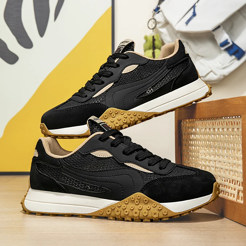 Zapatos de lona para exteriores para hombre con forro transpirable: diseño fresco y elegante, perfectos para desplazamientos, viajes al aire libre y informales