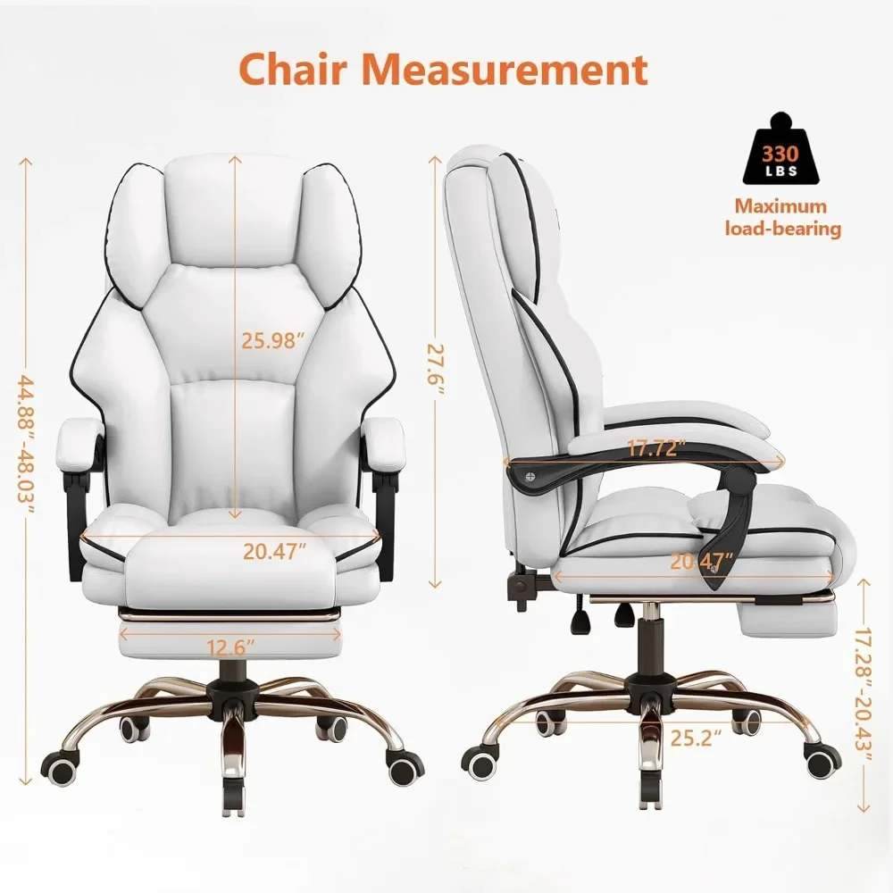 Office Chair ,PU leather comfortable computer chair, with adjustable height office chair with foot pedals, Office Chair .