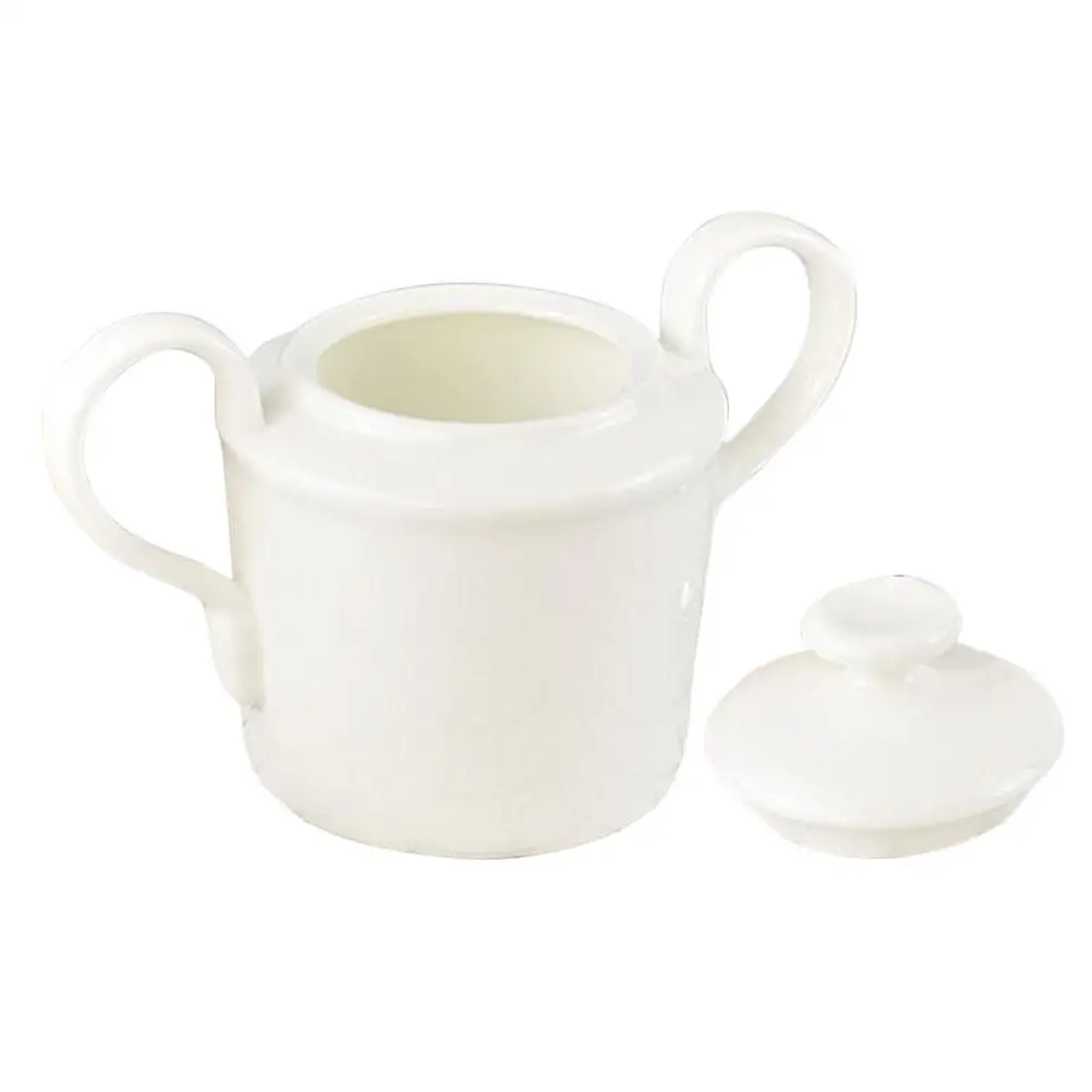 

Cube Sugar Jar Ceramic Coffee Canister Multi function Kitchen Supply Large Mouth Easy Storage