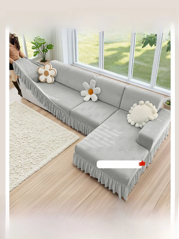 

Новый утолщенный универсальный чехол для дивана 2025 года, полностью закрывающий, всесезонный, современный, роскошный, пылезащитный