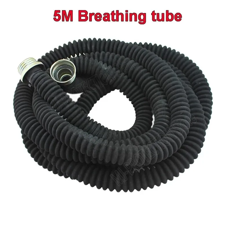 0.5M, 1M, 5M, 10M 40MM interface gas mask snorkel Wear resistant Anti-aging Gas mask and filter Connecting pipe