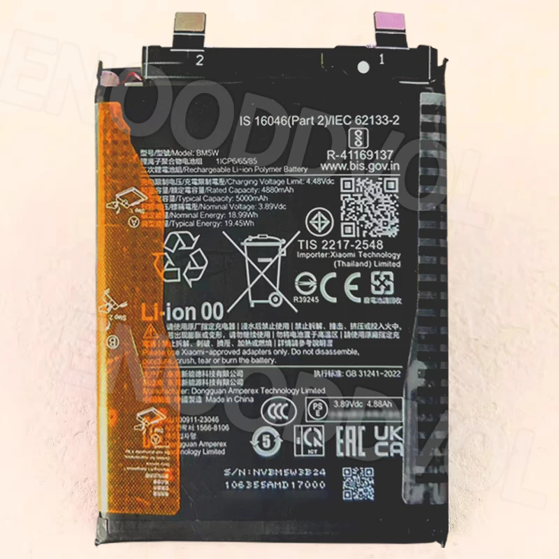 100% NEW 5000mAh Li-ion Battery for Xiaomi 14T Pro High Quality Battery BM5W Bateria for Xiaomi Fast Shipping + Free Tools