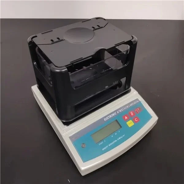 Digital Solid Density Meter, High Precision Density Tester for Metal/Plastic/Ceramic, 0.001g/cm³ Accuracy, LCD Display