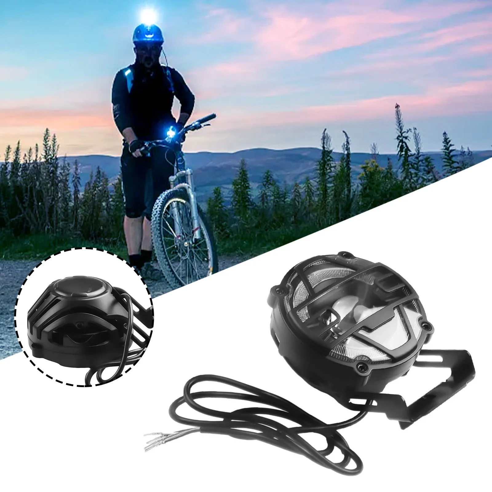 

Safe Night Riding Electric Bicycle Headlight with High Brightness Lamp Beads Adjustable Light Angle for EBikes