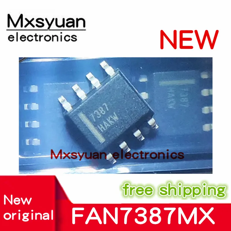 

100% высочайшего качества, 5–20 шт./лот, FAN7387MX FAN7387 7387 SOP-8, 100% новый и оригинальный