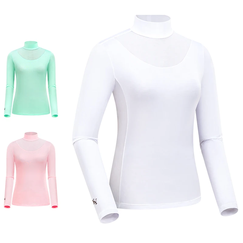 Ice Silk Sunscreen Clothes Tops Ball Golf Tennis Women\'s Light Slim Dry Fit Bottoms Summer Outdoor Long-sleeved tShirt Clothing