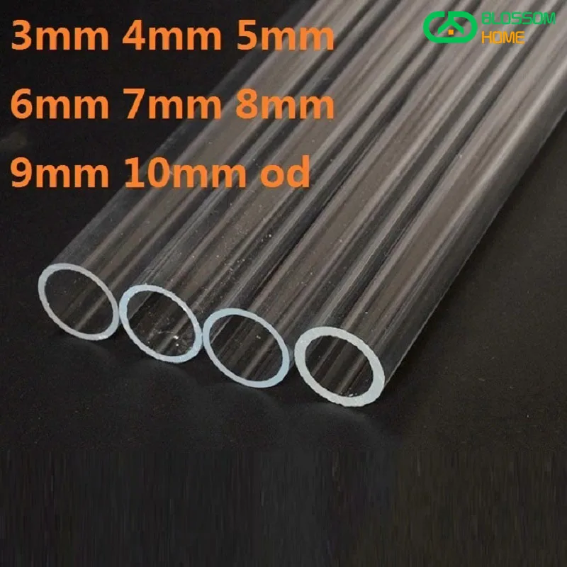 

3mm 4mm 5mm 6mm 7mm 8mm 9mm 10mm od Plexiglass Tube Organic Glass Tube Lucite Tube PMMA Pipe Pmma Tube Acrylic Transparent Tube