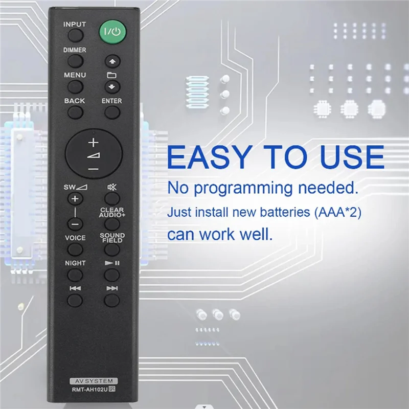 RMT-AH102U Replacement Remote Control for Sony Home Theatre System HT-XT100 HTXT100