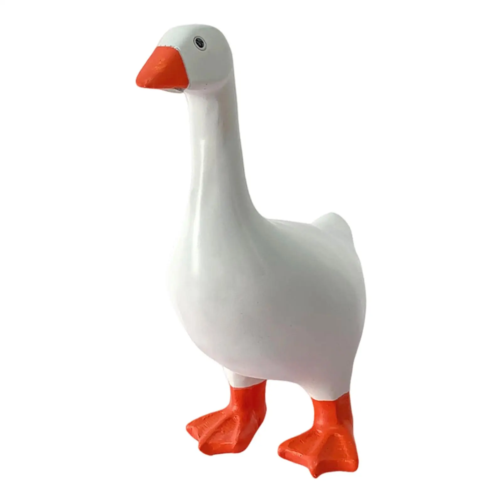 Duck Key Holder Lovely Duck Figurine Gifts Standing Art Crafts Desktop Decoration Resin Ornament for Apartment Room Home