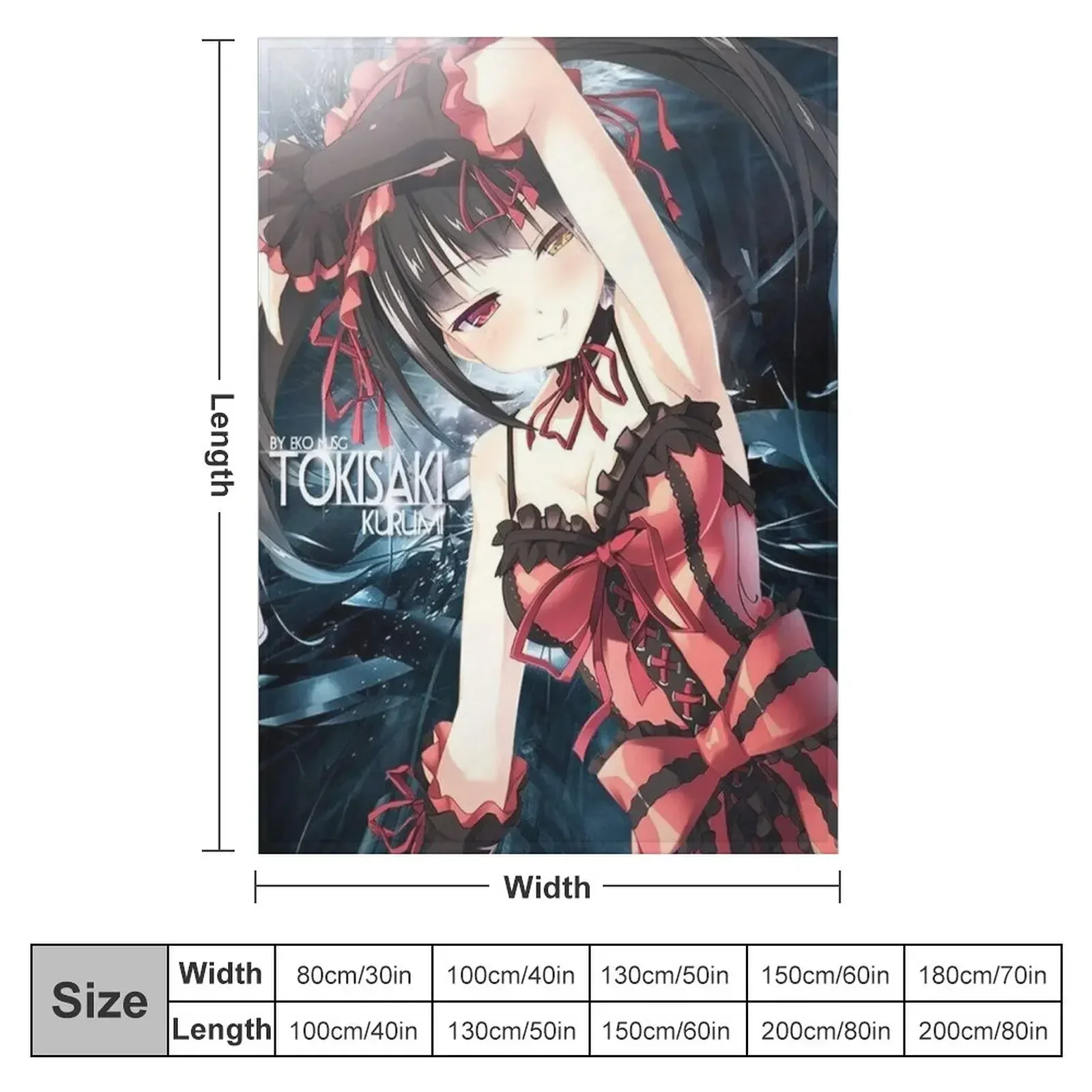 Kurumi tokisaki - date a live Throw Blanket Blankets For Bed Single Blankets