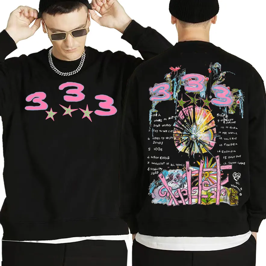 

Bladee 333 Hip Hop Trend Skate Drain Gang Sweatshirt Men Women Fashion Artistic Sense Pullover Unisex Hipster Casual Sweatshirts