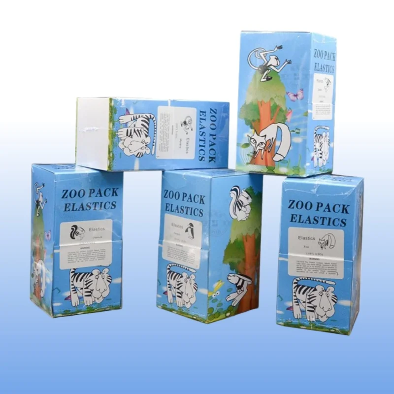 

100 шт./кор., стоматологическая ортодонтическая резинка 3,5/5,0/6,5 унций, лигатурное кольцо, упаковка зоопарка, ортоэластичные ортоэластичные брекеты, материал для стоматолога