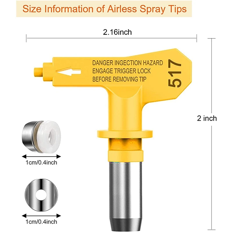 Puntas de boquilla de pulverizador de pintura sin aire Reversible, reemplazo de filtro de pulverización sin aire, nuevo, 5 piezas, 213.315.417.517.523