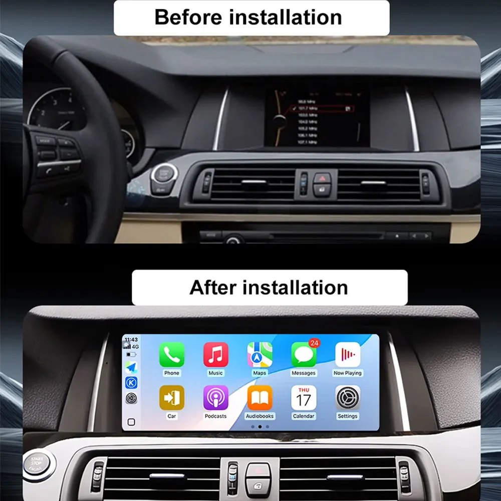 10.25 ''Voor BMW 5 Serie F10 F11 2011-2017 CIC/NBT Systeem Android OS Draadloze Carplay Autoradio multimedia BT GPS 4G WiFi DSP