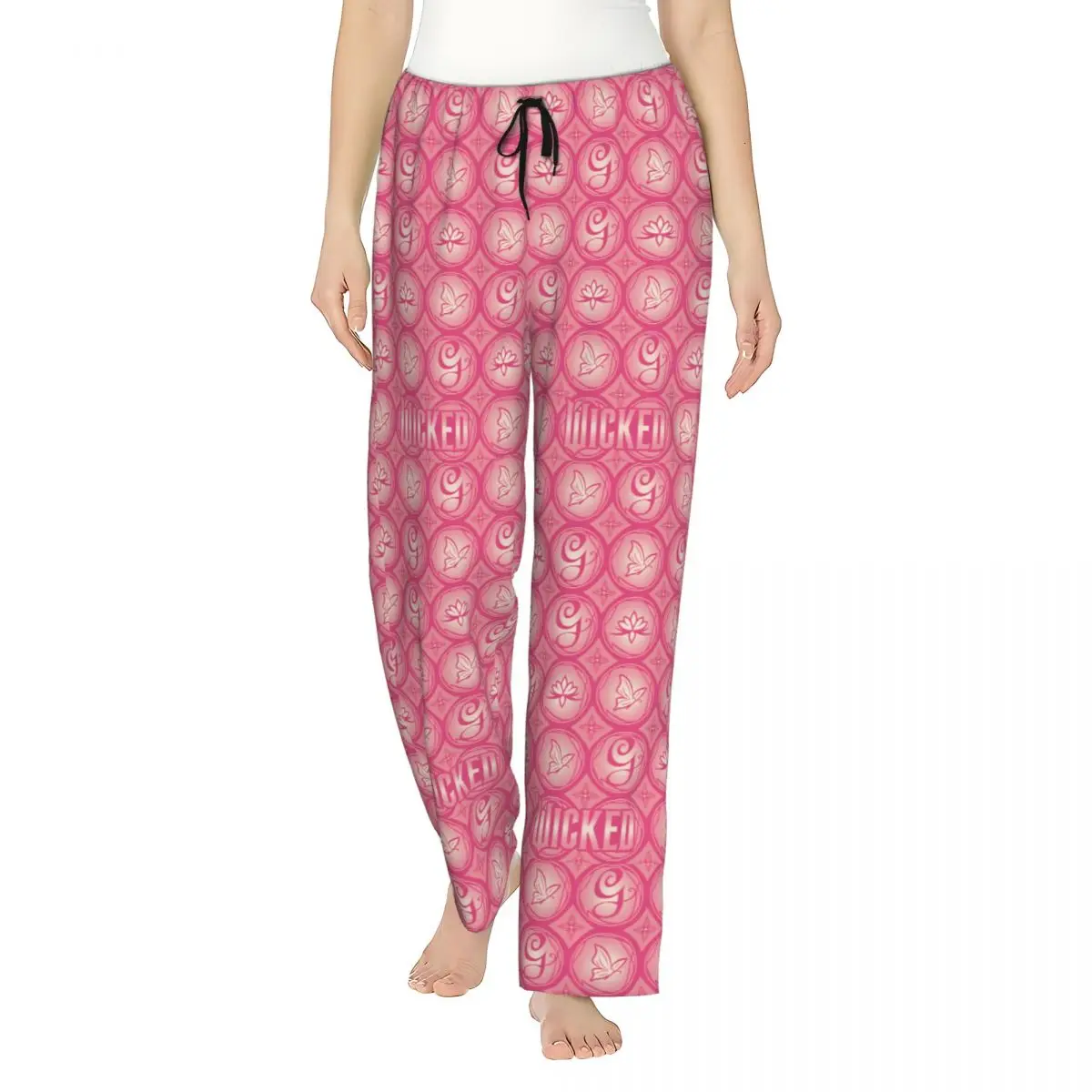 

Wicked For Good Glinda Women's Loungewear pants Loose-Fit Pajama Pants Dorm Sleep Bottoms