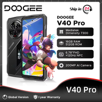 Global Version DOOGEE V40 Pro 5G 16+512GB Rugged Gaming Smartphone Dimensity 7300 6.78 \